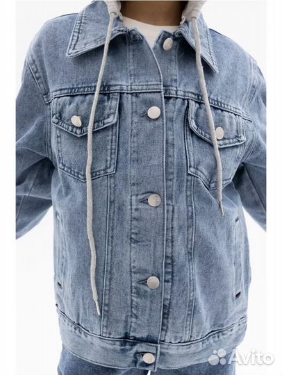Джинсовая куртка для девочки 140 146 новая