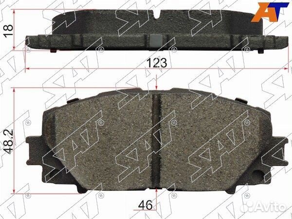 Колодки тормозные Передние toyota corolla