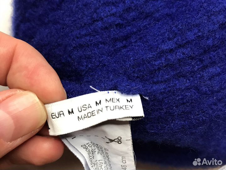 Новая детская зимняя шапка zara, шерсть, синий