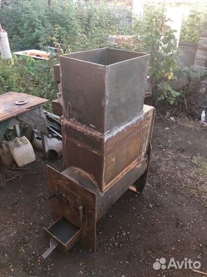 Печь для бани с баком