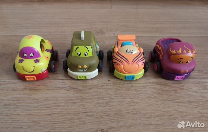 Набор инерционных машинок B.Toys (Battat) 4 шт