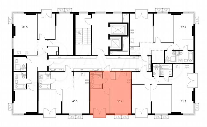 1-к. квартира, 36,4 м², 13/14 эт.