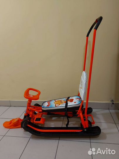 Снегокат с колесами