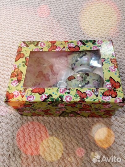 Подарочный набор 4 предмета фарфор, 200мл