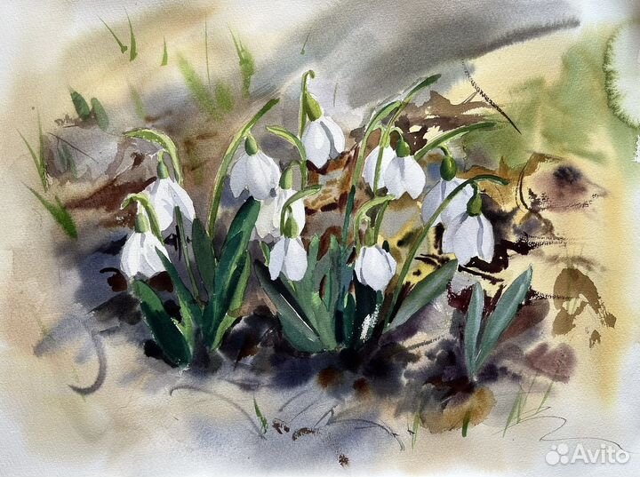 Картина акварелью 
