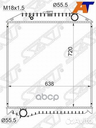 Радиатор Hino Ranger 98-05 HI0001-2 Sat