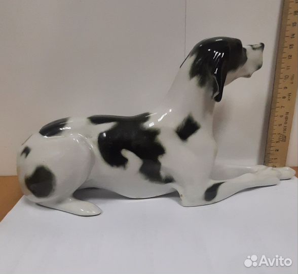 Фарфоровая статуэтка Собака (Пойнтер) лфз