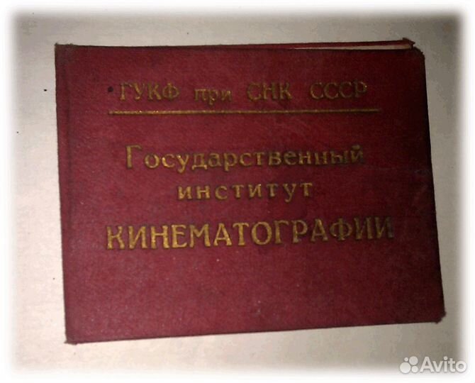 Удостоверение вгик всерабис и другое