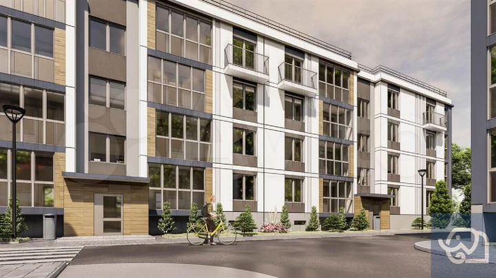 2-к. квартира, 58,6 м², 2/4 эт.