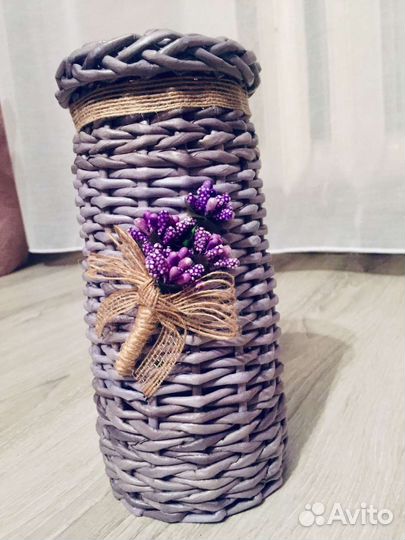 Плетенные вазочки