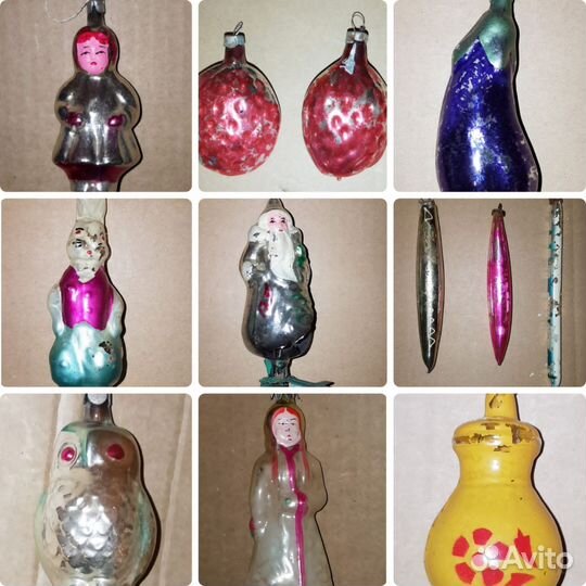 Елочные игрушки старинные
