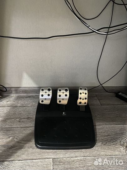 Игровой руль logitech g27 + ручник + кпп