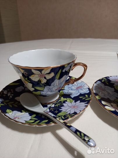 Чайная пара с ложечкой