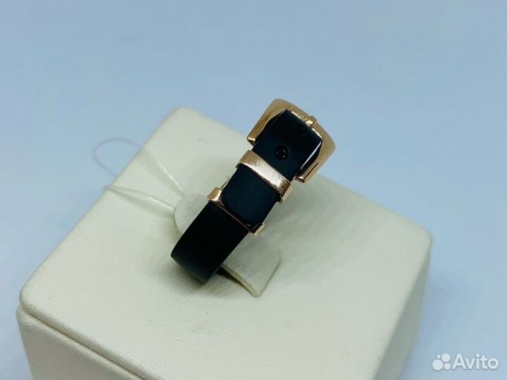 Золотое кольцо Каучук 585* (центр)