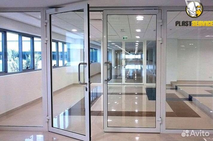 Дверь алюминиевая холодный профиль