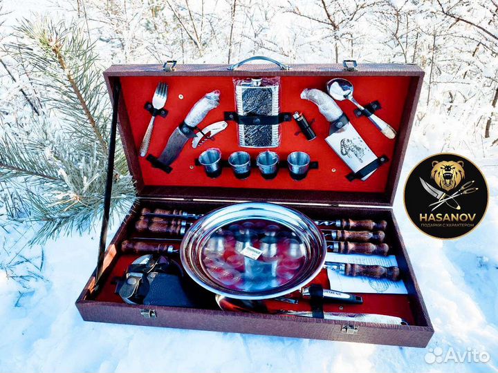 Набор шампуров походный