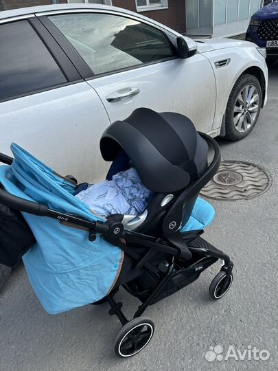 Автолюлька cybex aton q с базой