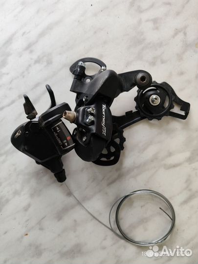 Трансмиссия Shimano Tourney TX+ манетка MicroShift