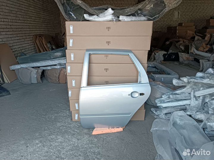 Дверь LADA granta задняя левая серебристый