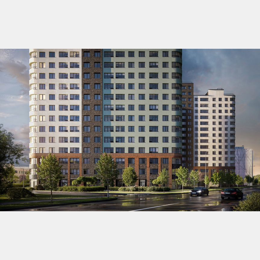 1-к. квартира, 34,6 м², 5/17 эт.