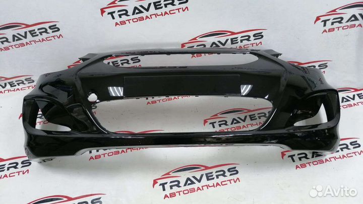 Бампер перед. Hyundai Solaris с 10г.черный MZH