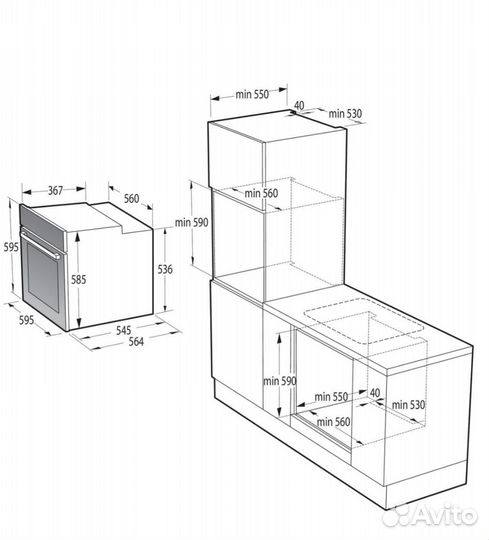 Духовой шкаф gorenje bos6737e13fbg