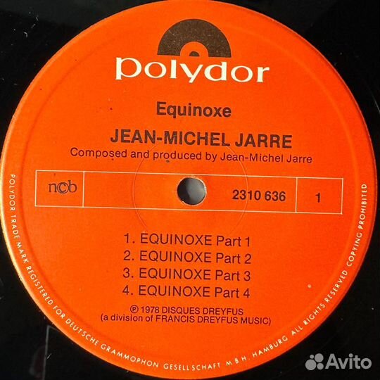 Jean Michel Jarre – Equinoxe (Скандинавия 1978г.)