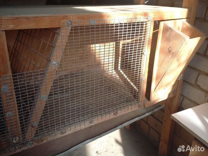 Крольчатник 4х секционный