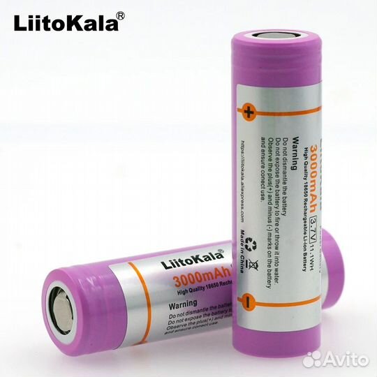 Аккумуляторы LiitoKala 18650, AA, AAA, Крона 9V
