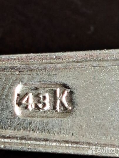 Ложка серебряная СССР 875 пробы