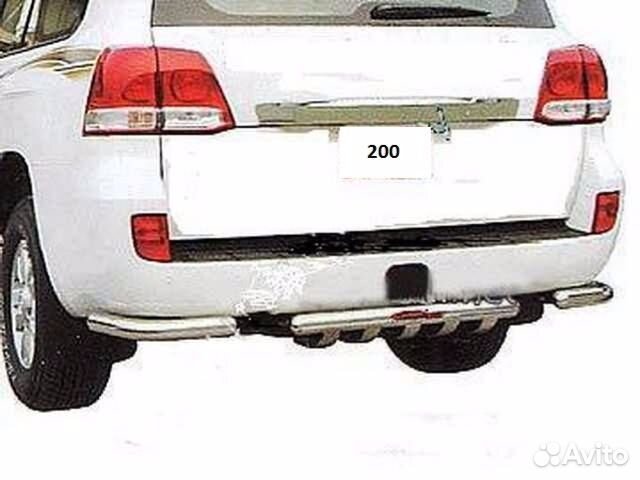 Защита бампера перед, зад Toyota Land Cruiser 200