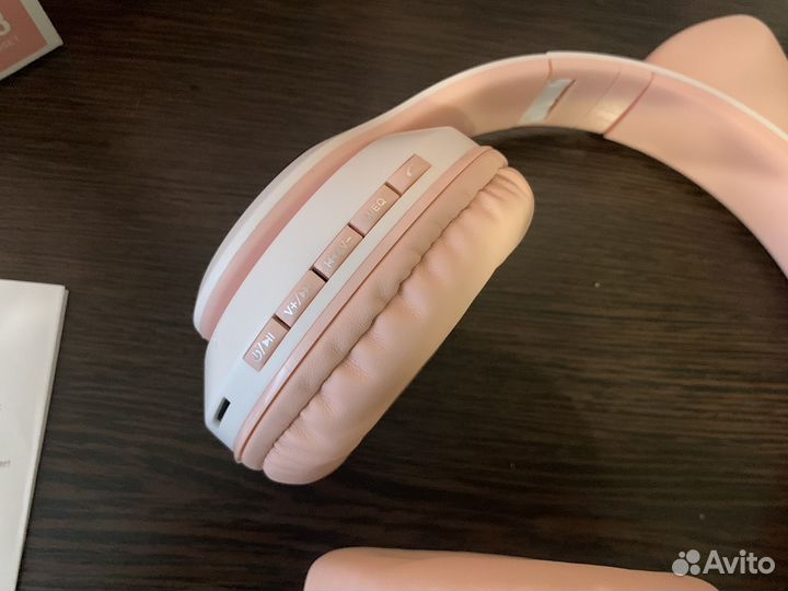 Беспроводные наушники светящиеся детские CAT