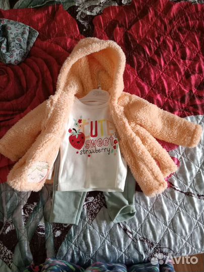 Комплект на весну и осень 6-12 месяцев на девочку