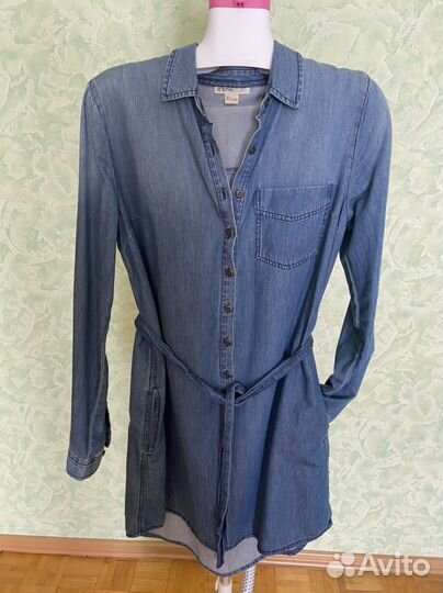 Джинсовое платье рубашка