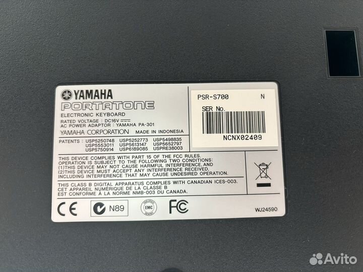 Синтезатор yamaha psr s 700
