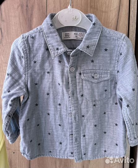 Рубашка детская zara 74