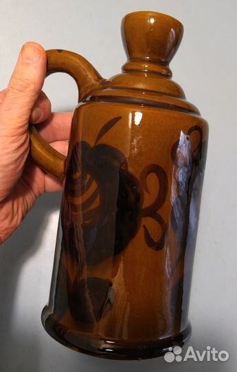 Кувшины: с 6 стопками и со стаканом - глиняные