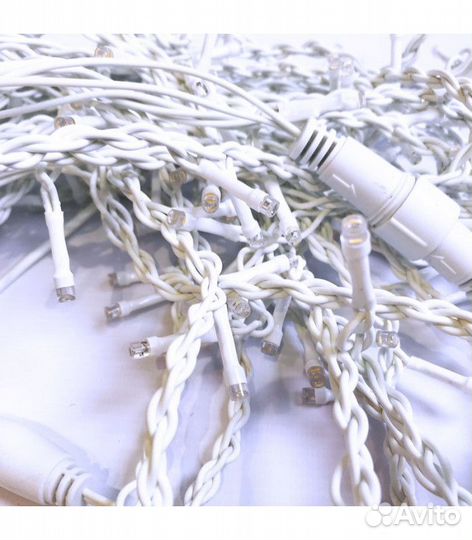 Гирлянда уличная Бахрома 5,1х0,9 м. Теплый белый