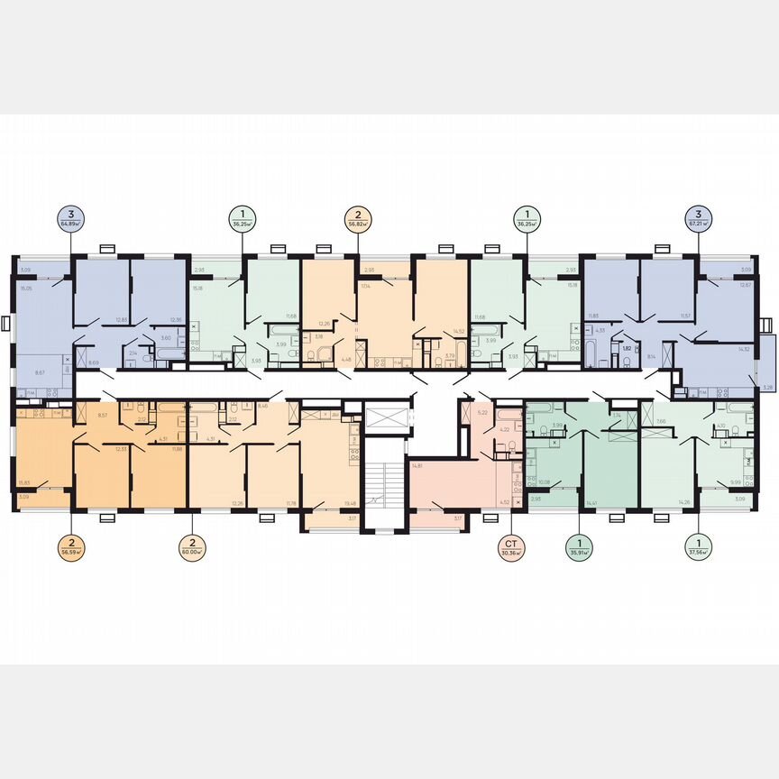 1-к. квартира, 38,2 м², 2/9 эт.