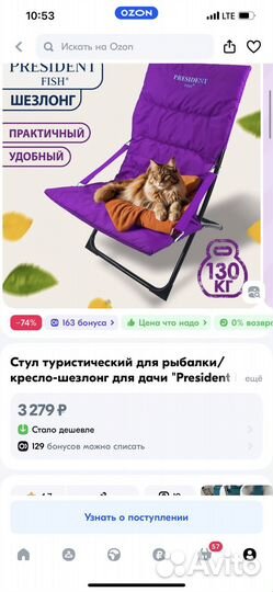 Стул туристический President