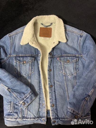 Джинсовка с мехом мужская levis