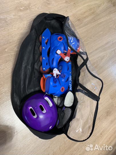 Роликовые коньки раздвижные 30-32 размер