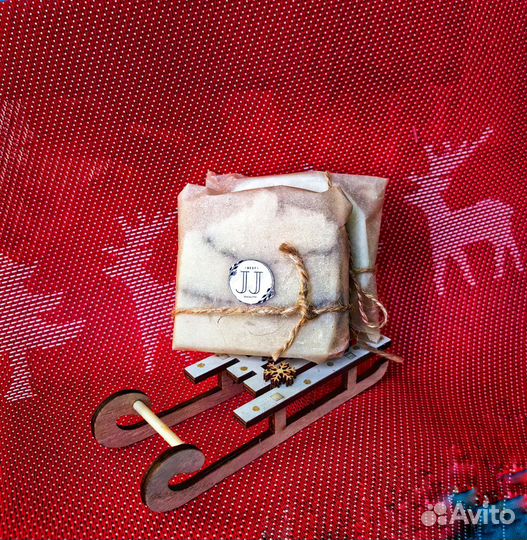 Новогодний подарок натуральное мыло ручной работы