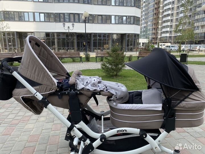 Коляска FD Design zoom для двойни, погодок, 2в1