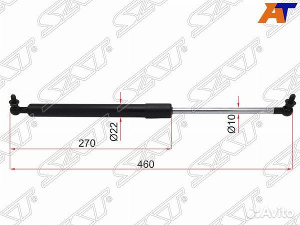 Амортизатор капота toyota land cruiser