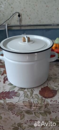 Кастрюля эмалированная СССР б/у