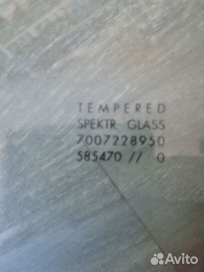 Стекло двери передней левой Рено Логан Renault