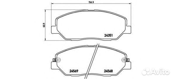 Передние тормозные колодки