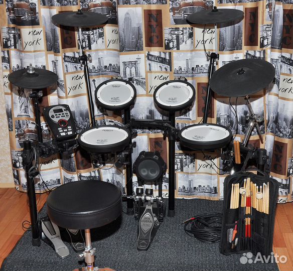 Электронные барабаны Roland TD-11KV + Crash