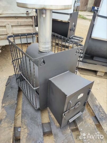 Банная печь Корона 300вт сетка ковка